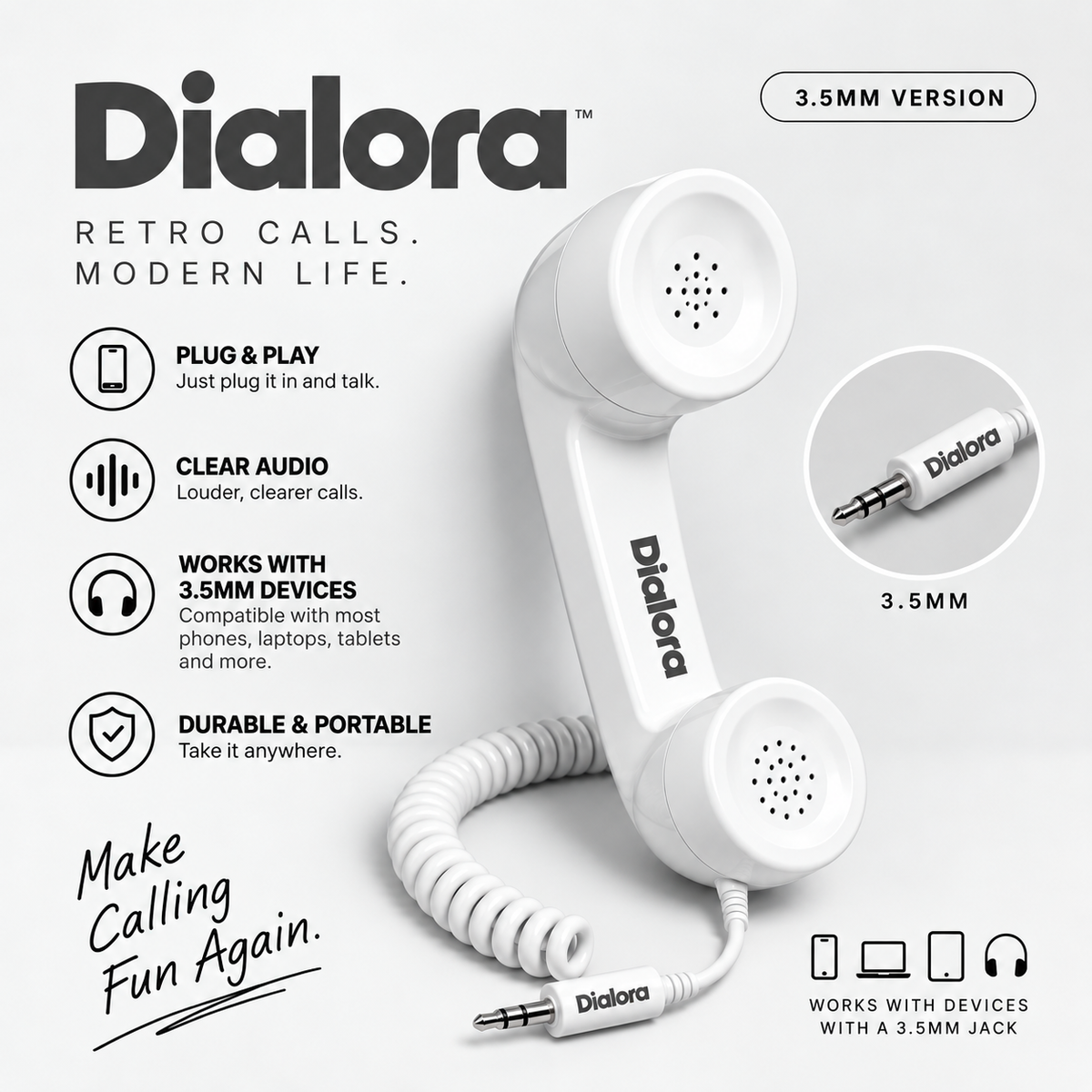 Dialora Retro Handset